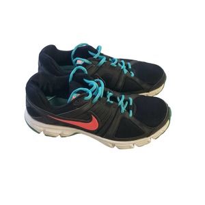 Nike Women's Downshifter 5 Running Shoes 537571-012 Size 8 Black Turquoise